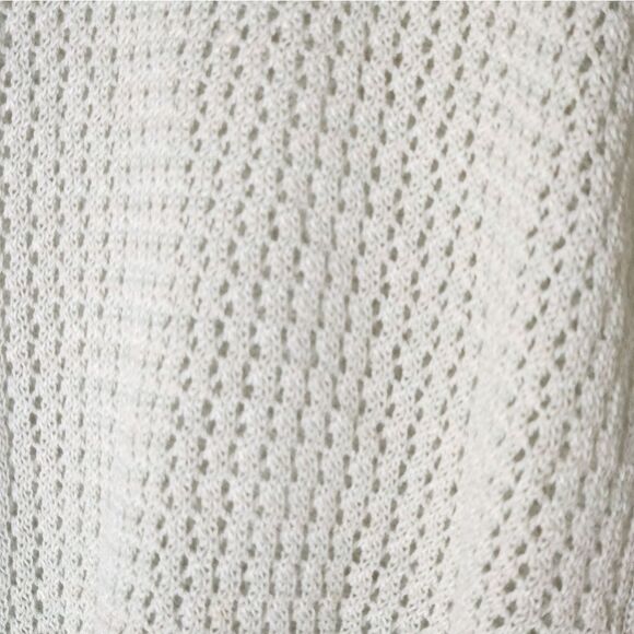 Unbranded L Snow White Knit Longsleeves RAMIE Blend Women’s Sweater - Picture 4 of 7